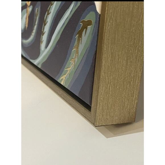 Beautiful Frida Kahlo Framed Wall Art Painted Canvas Gold Frame Mexican Pop Art! - Picture 10 of 10